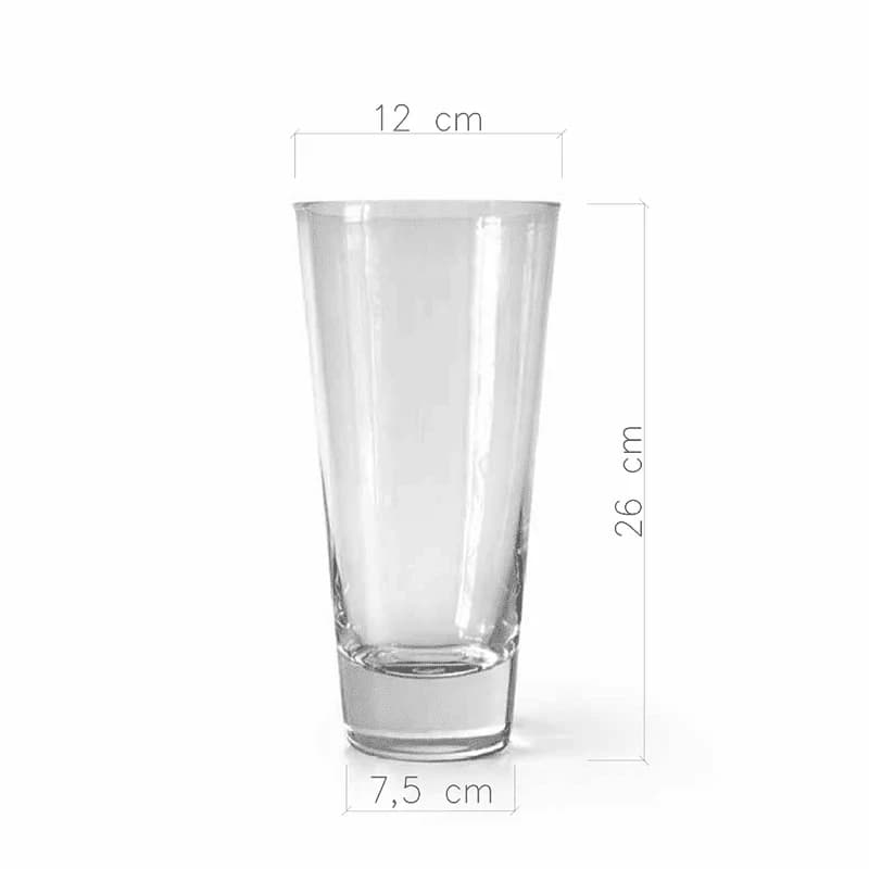 Szklany cylinder 26×12 cm - 2