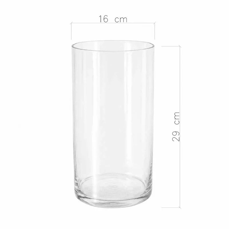 Szklany cylinder 30×15 cm - 2
