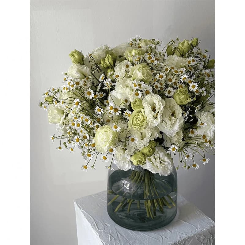 Chamomile + white Eustoma - 2